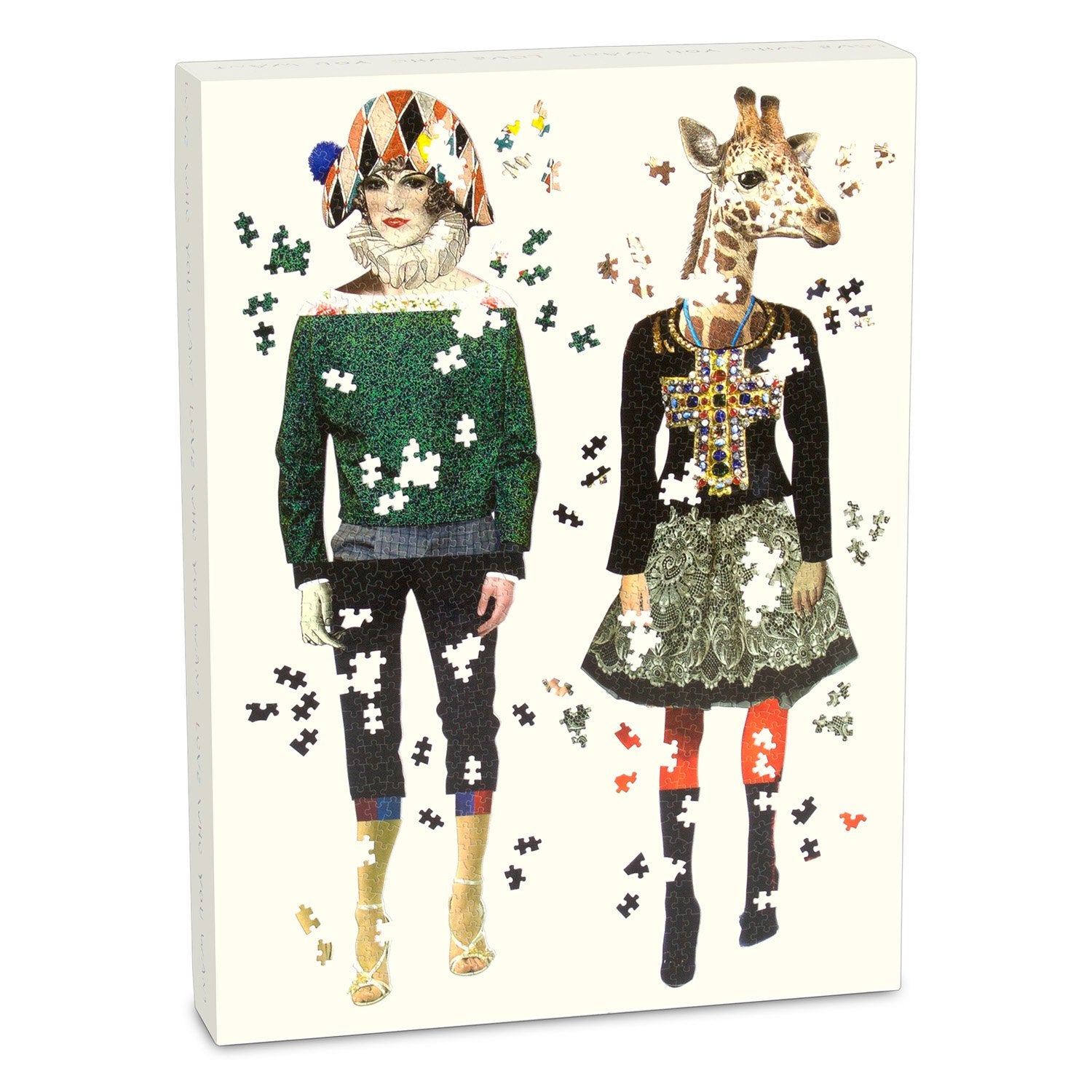 Christian Lacroix Heritage Collection Love Who You Want Set of Two Shaped  Jigsaw Puzzles