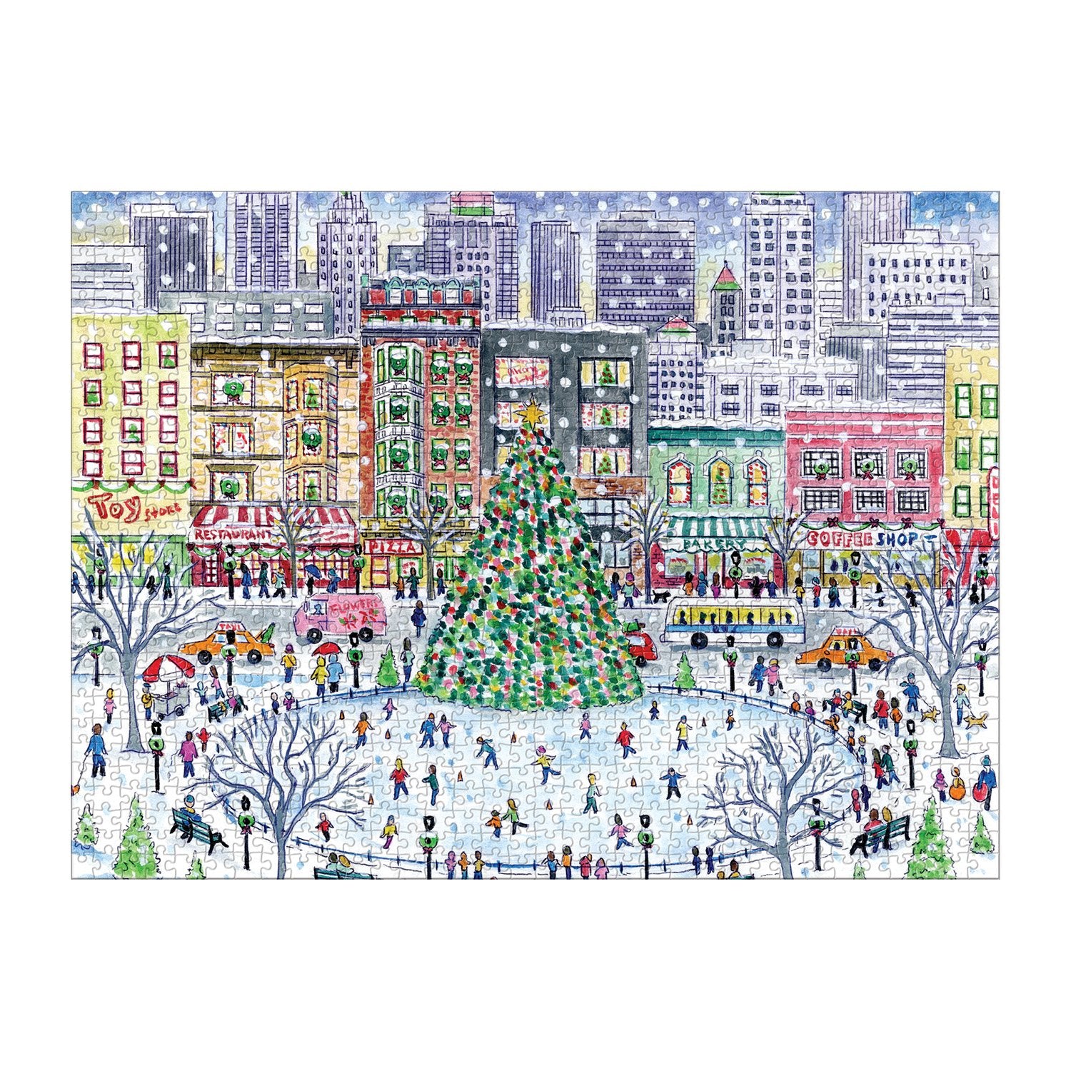 Michael Storrings Christmas in the City 1000 Piece Puzzle