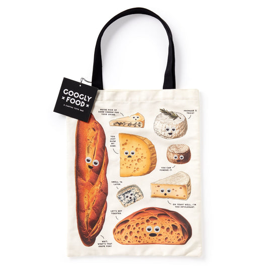 Googly Food Canvas Tote