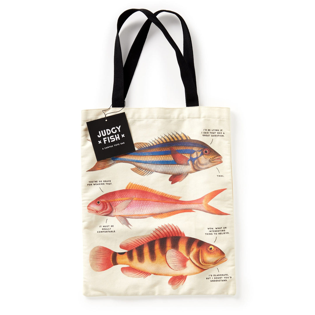 Judgy Fish Canvas Tote