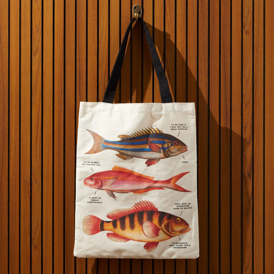 Judgy Fish Canvas Tote