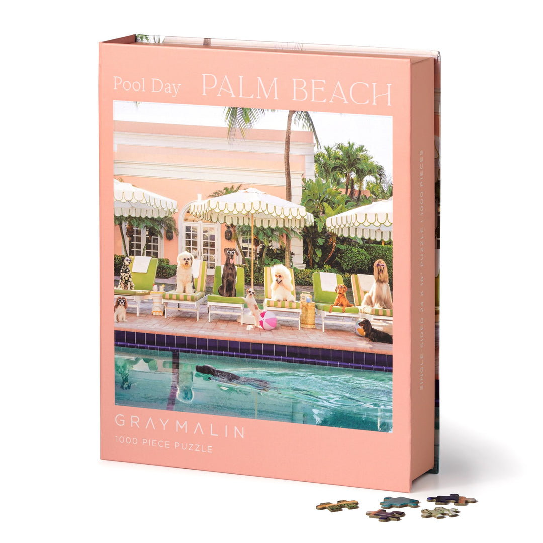 Gray Malin Pool Day Palm Beach 1000 Piece Book Box Puzzle