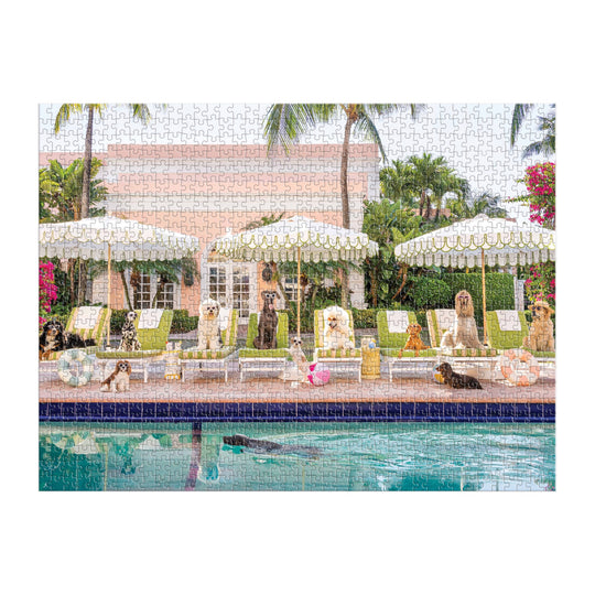 Gray Malin Pool Day Palm Beach 1000 Piece Book Box Puzzle