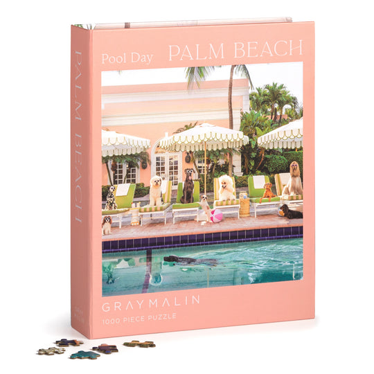 Gray Malin Pool Day Palm Beach 1000 Piece Book Box Puzzle