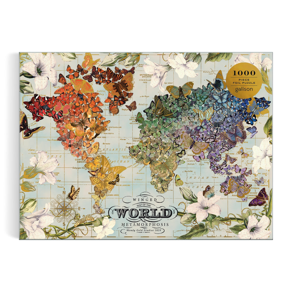 Wendy Gold Winged Metamorphosis 1000 Piece Foil Puzzle