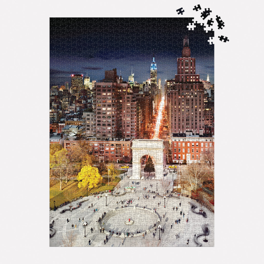 Stephen Wilkes Day To Night Washington Square Park 1000 Piece Puzzle