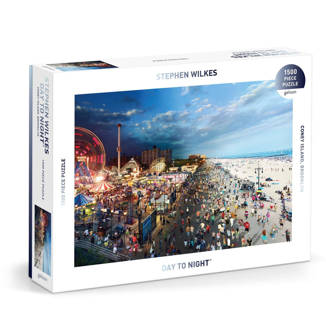 Stephen Wilkes Day To Night Coney Island 1500 Piece Puzzle