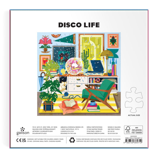 Disco Life 500 Piece Foil Puzzle