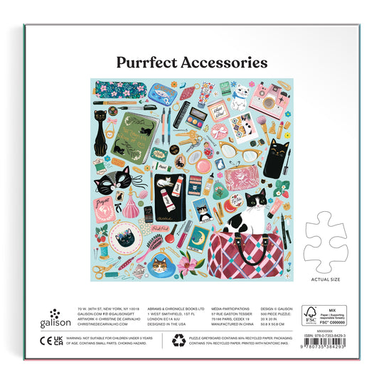 Purrfect Accessories 500 Piece Foil Puzzle