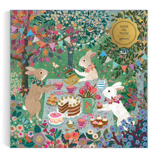 Spring Tea Party 500 Piece Foil Puzzle