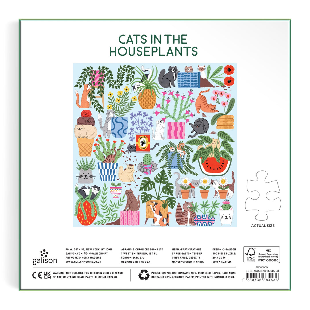 Cats in the Houseplants 500 Piece Puzzle