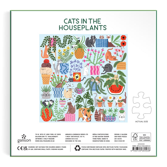 Cats in the Houseplants 500 Piece Puzzle