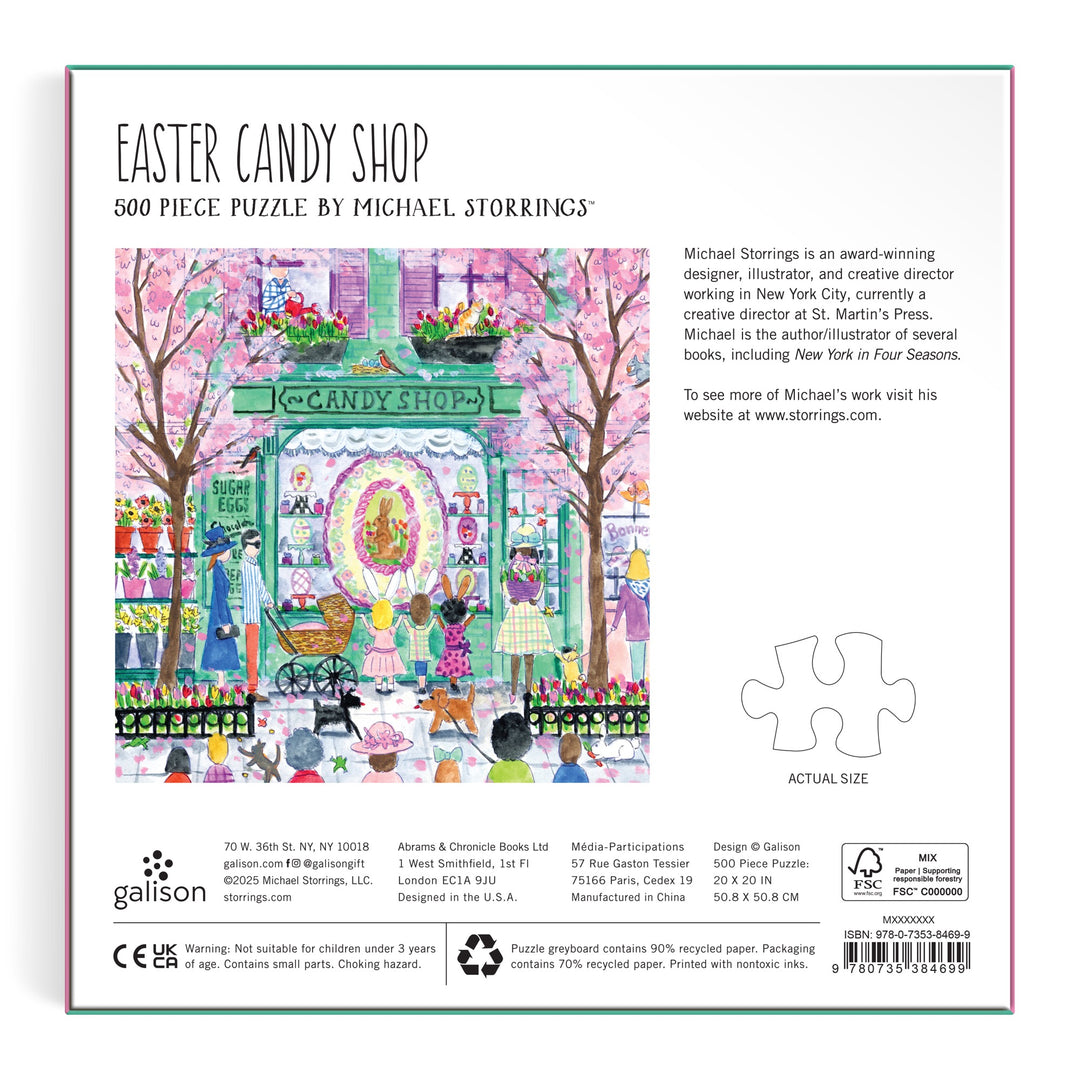 Michael Storrings Easter Candy Shop 500 Piece Puzzle