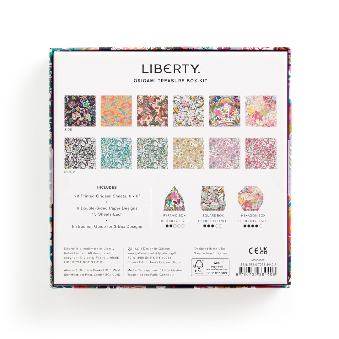 Liberty Origami Treasure Box Kit