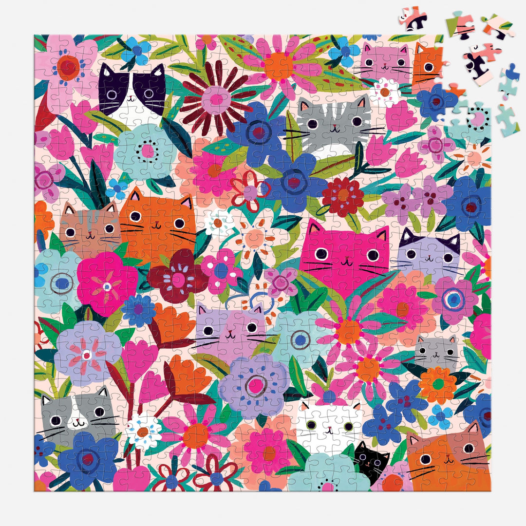 Blooming Cats 500 Piece Puzzle