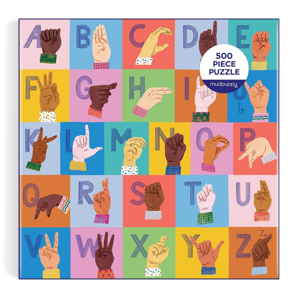 American Sign Language Alphabet 500 Piece Family Puzzle Puzzles Sarah Walsh 