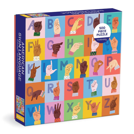 American Sign Language Alphabet 500 Piece Family Puzzle Puzzles Sarah Walsh 