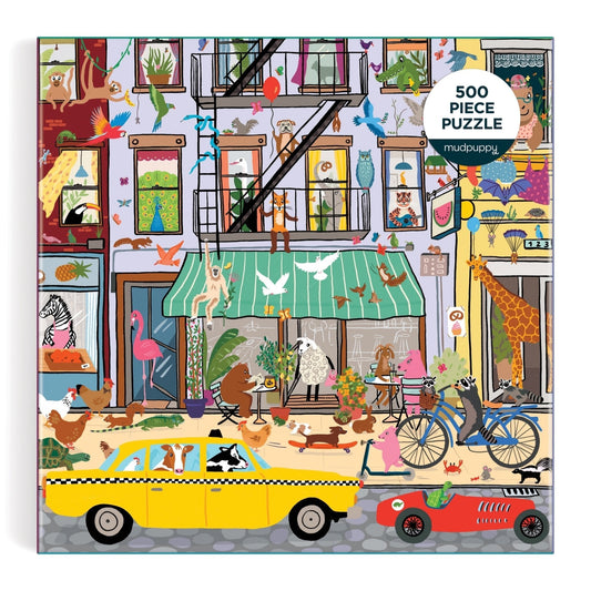 Critter City 500 Piece Family Puzzle - Mudpuppy