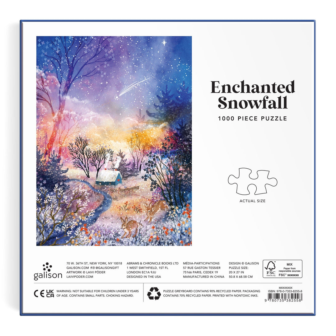 Enchanted Snowfall 1000 Piece Puzzle Jigsaw Puzzle Laivi Põder 