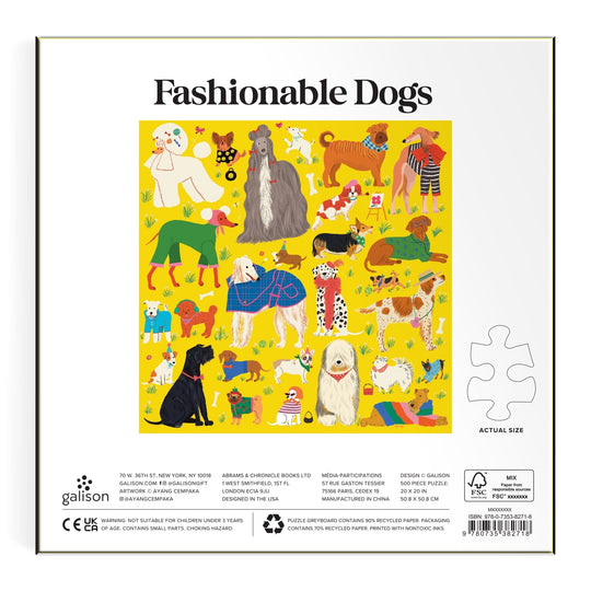 Fashionable Dogs 500 Piece Puzzle Jigsaw Puzzle Ayang Cempaka 