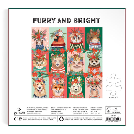 Furry And Bright 500 Piece Puzzle Jigsaw Puzzle Mia Charro 