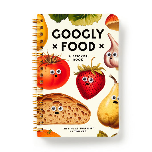 Googly Food Sticker Book Stickers Brass Monkey Goods 