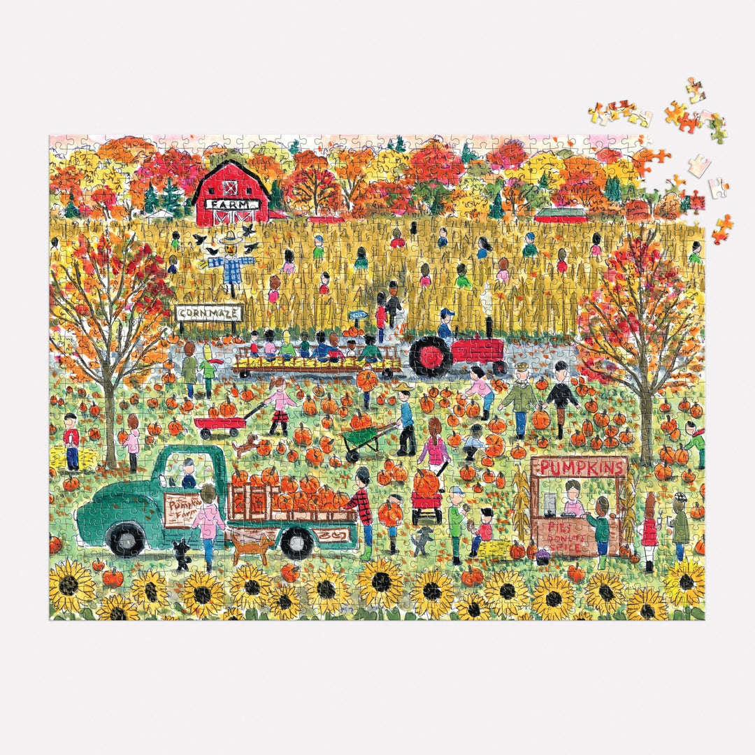 Michael Storrings Pumpkin Patch 1000 Piece Puzzle Jigsaw Puzzle Michael Storrings 