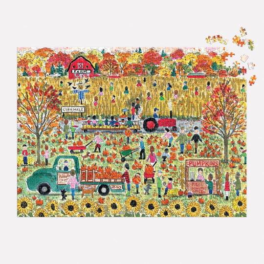 Michael Storrings Pumpkin Patch 1000 Piece Puzzle Jigsaw Puzzle Michael Storrings 