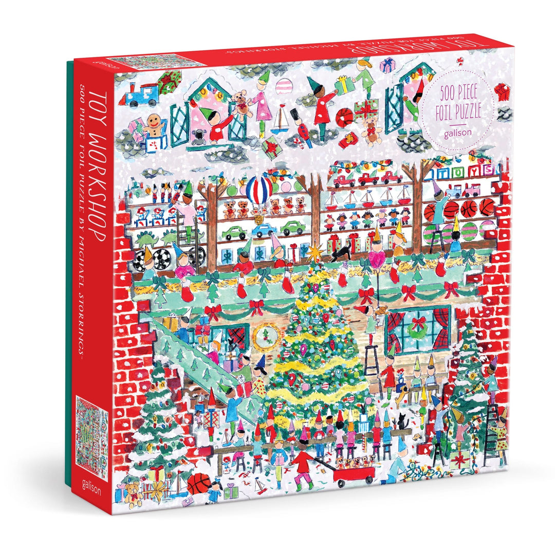 Michael Storrings Toy Workshop 500 Piece Foil Puzzle Jigsaw Puzzle Michael Storrings 