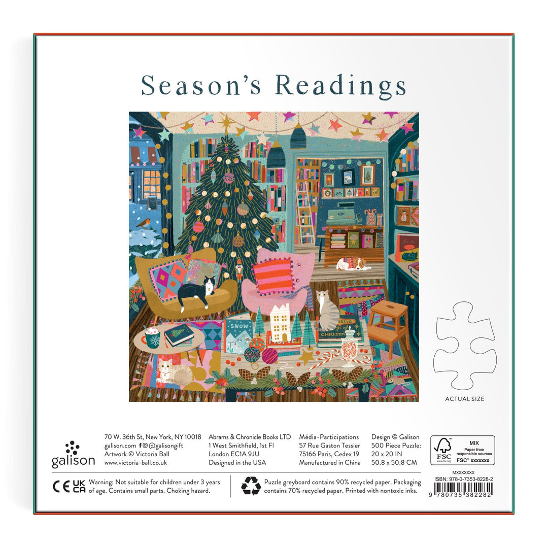 Season's Readings 500 Piece Foil Puzzle Jigsaw Puzzle Victoria Ball 