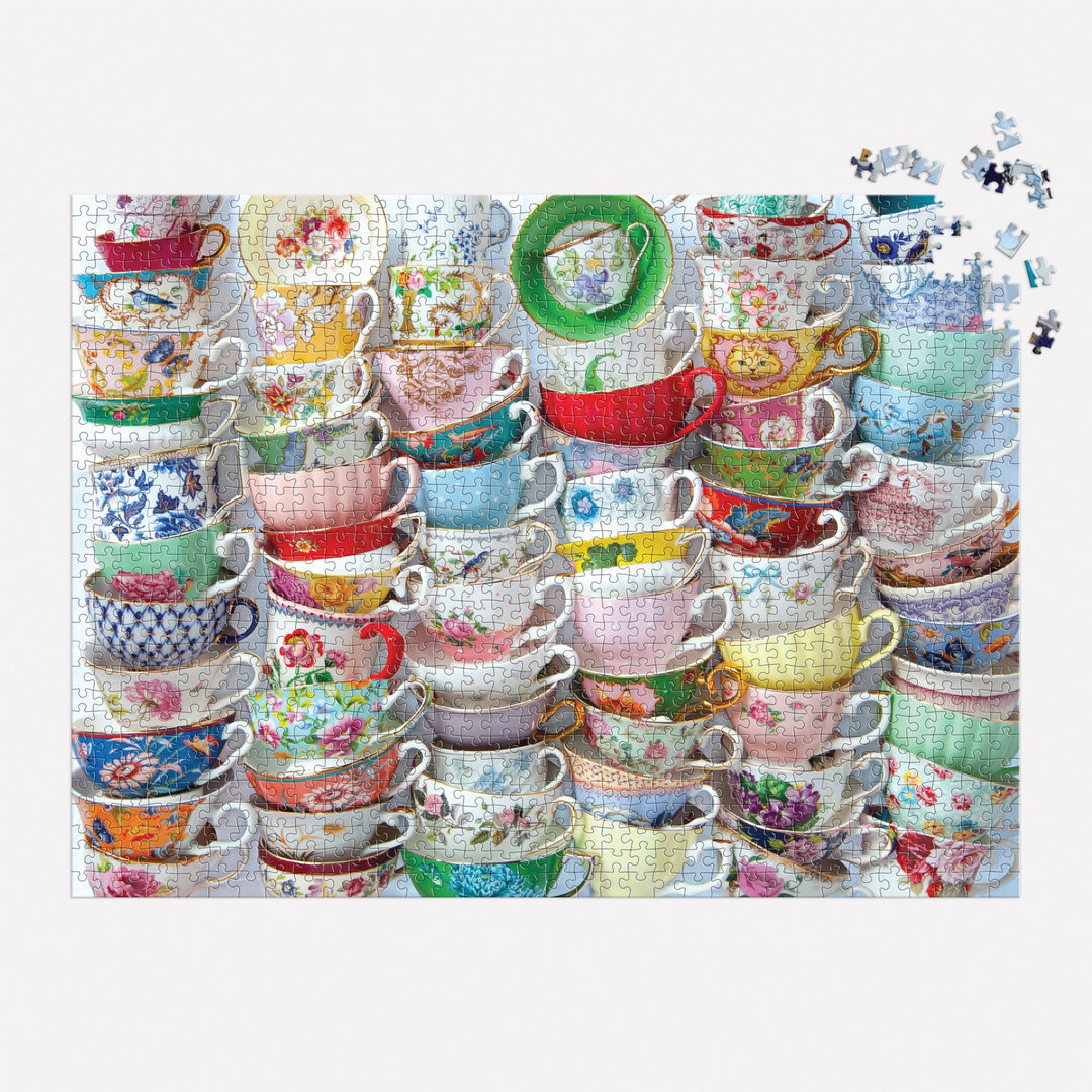 Teacups 1000 Piece Puzzle 1000 Piece Puzzles Julie Seabrook Ream 