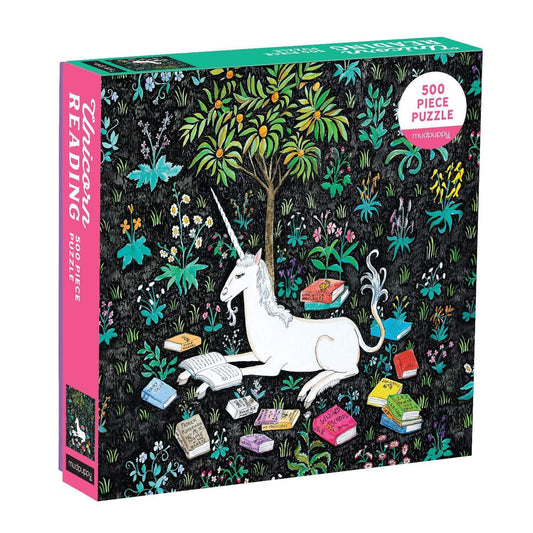 Unicorn Reading 500 Piece Family Puzzle - Mudpuppy