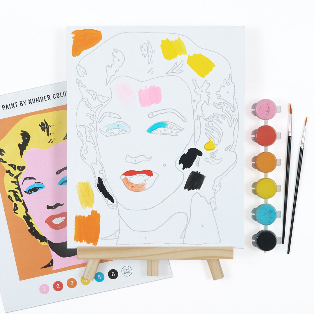 Andy Warhol Marilyn Paint By Number Kit Paint By Number Kits Andy Warhol 