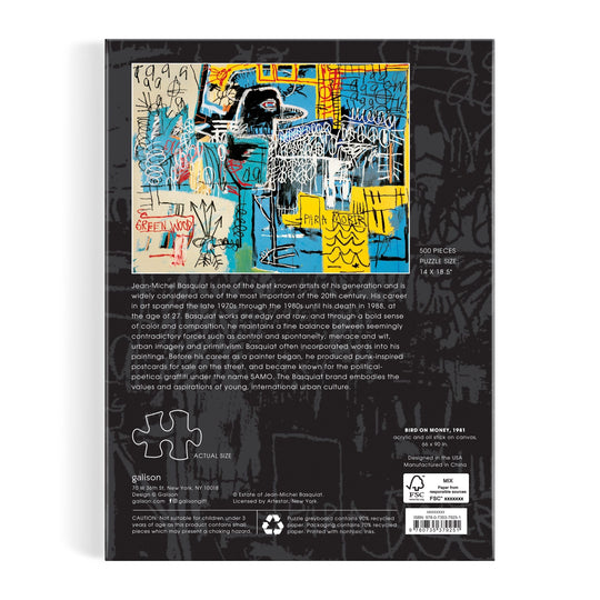 Basquiat Bird on Money 500 Piece Book Puzzle Jean-Michel Basquiat 