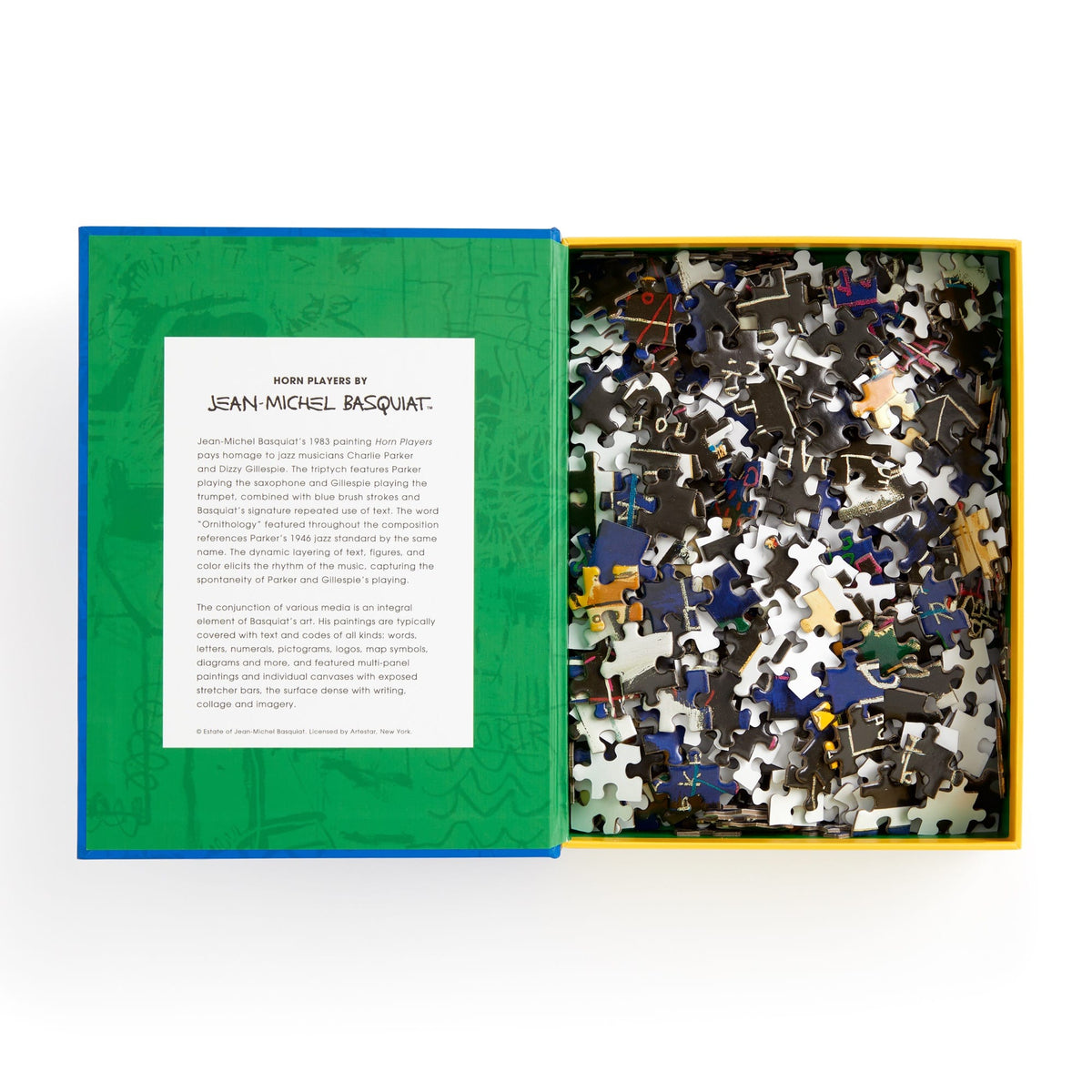 Basquiat Horn Players 500 Piece Book Puzzle – Galison