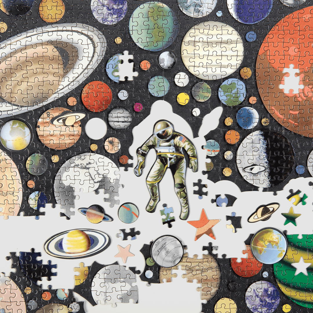 Ben Giles Zero Gravity 1000 Piece Puzzle With Shaped Pieces 1000 Piece Puzzles Galison 