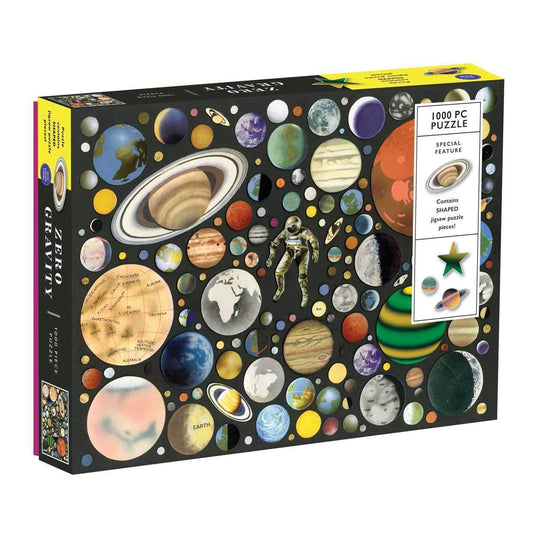 Ben Giles Zero Gravity 1000 Piece Puzzle With Shaped Pieces 1000 Piece Puzzles Galison 