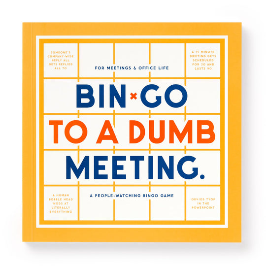 Bin-go To A Dumb Meeting Bingo Book Brass Monkey 