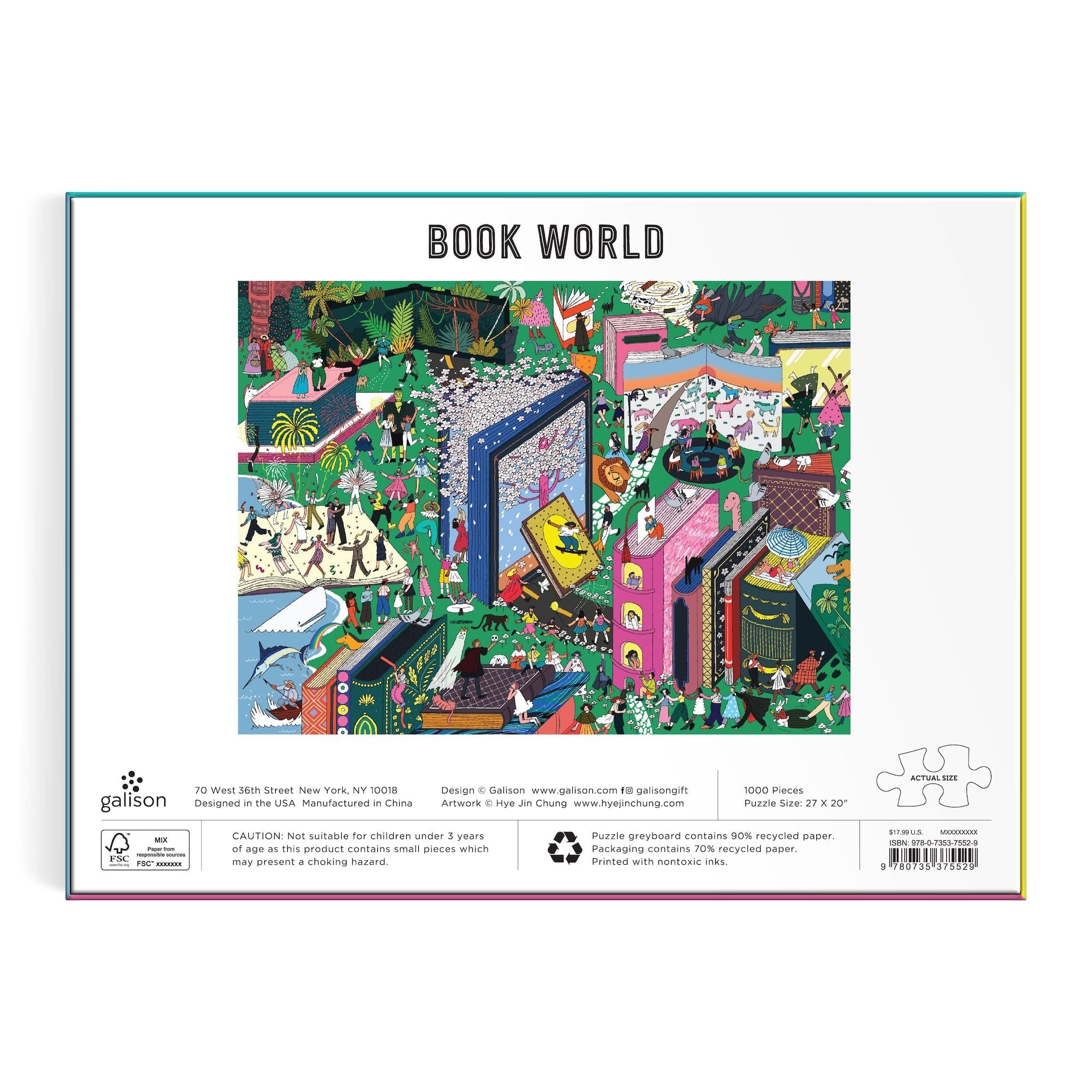 Book World 1000 Piece Puzzle – Galison