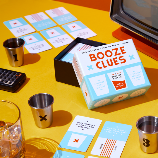Booze Clues Drinking Game Set Galison 