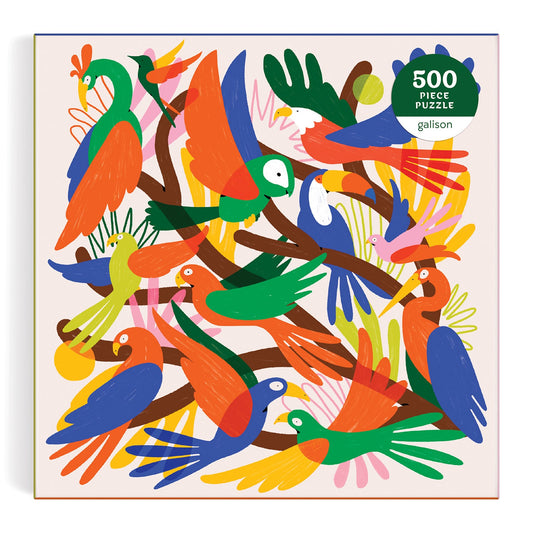 Chromatic Birds 500 Piece Puzzle Galison 