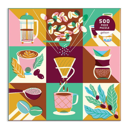 Coffeeology 500 Piece Jigsaw Puzzle 500 Piece Puzzles Marisol Ortega 