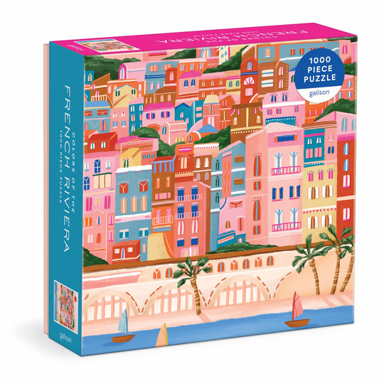 Colors Of The French Riviera 1000 Piece Puzzle in Square Box Millie Putland 