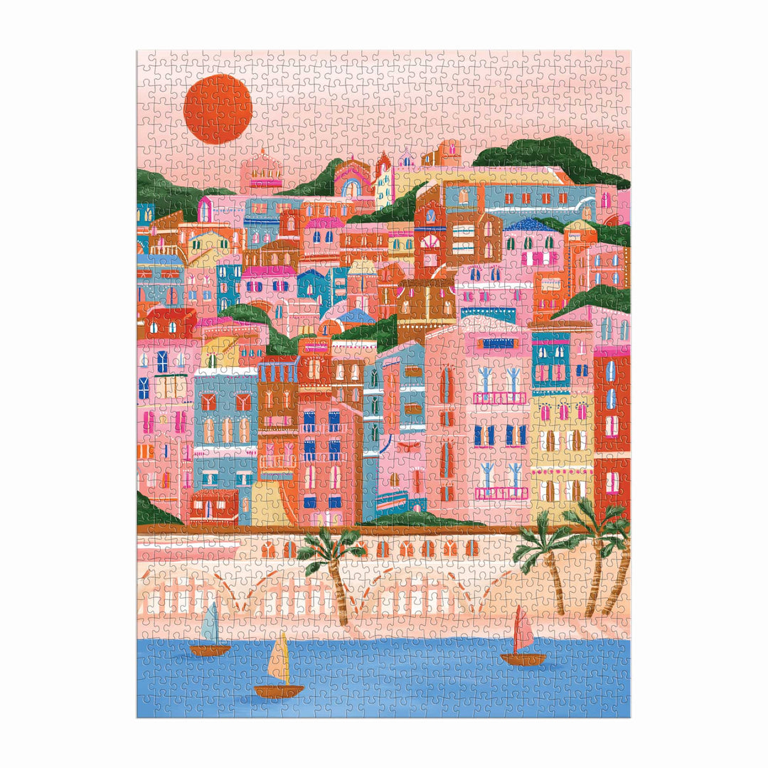 Colors Of The French Riviera 1000 Piece Puzzle in Square Box Millie Putland 