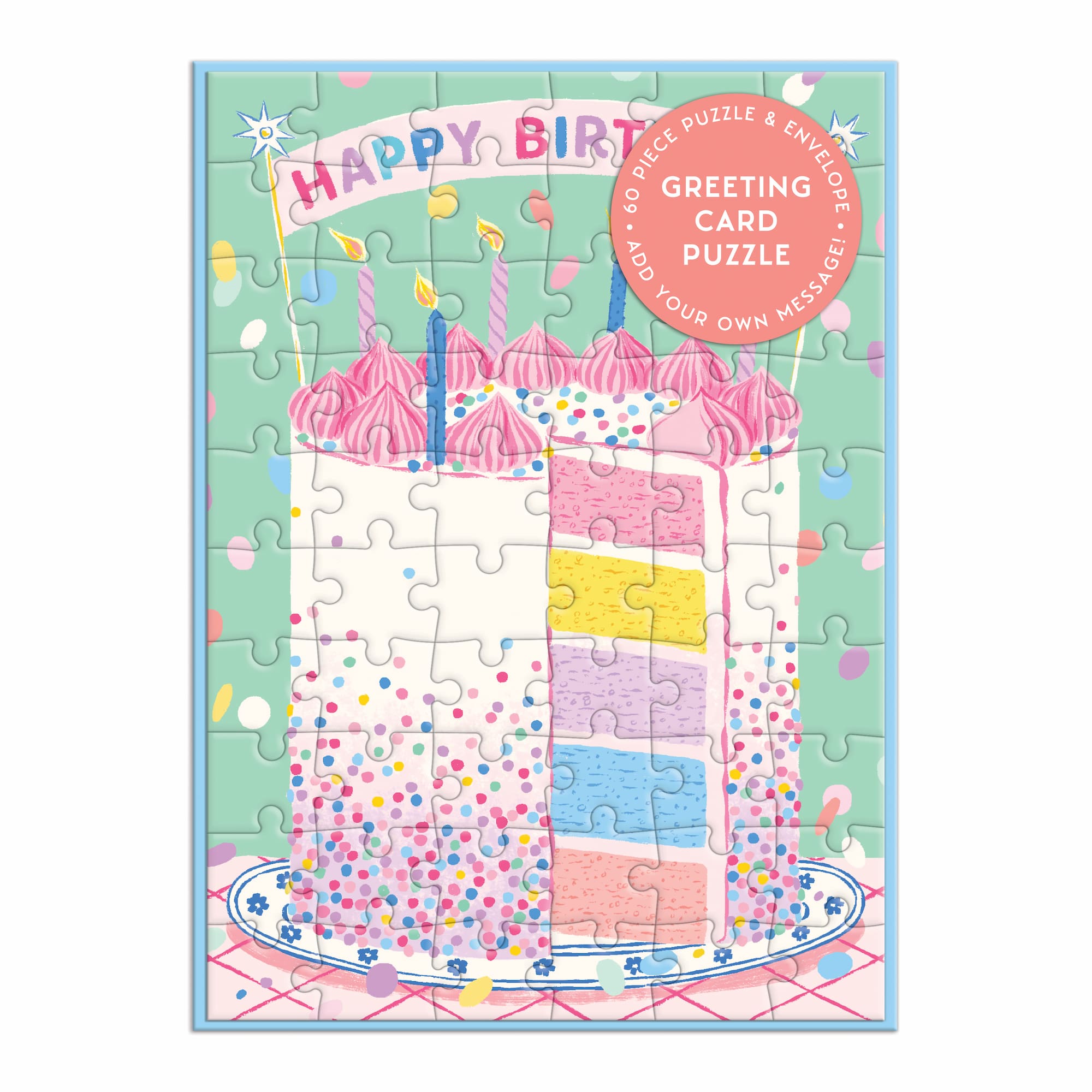 Happy Birthday Friend Embellished Floral Birthday Cake Champagne Greeting  Card | Cards