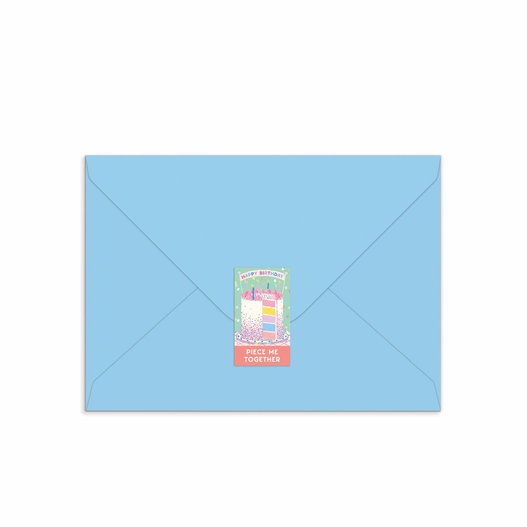 Confetti Birthday Cake Greeting Card Puzzle Emily Taylor 