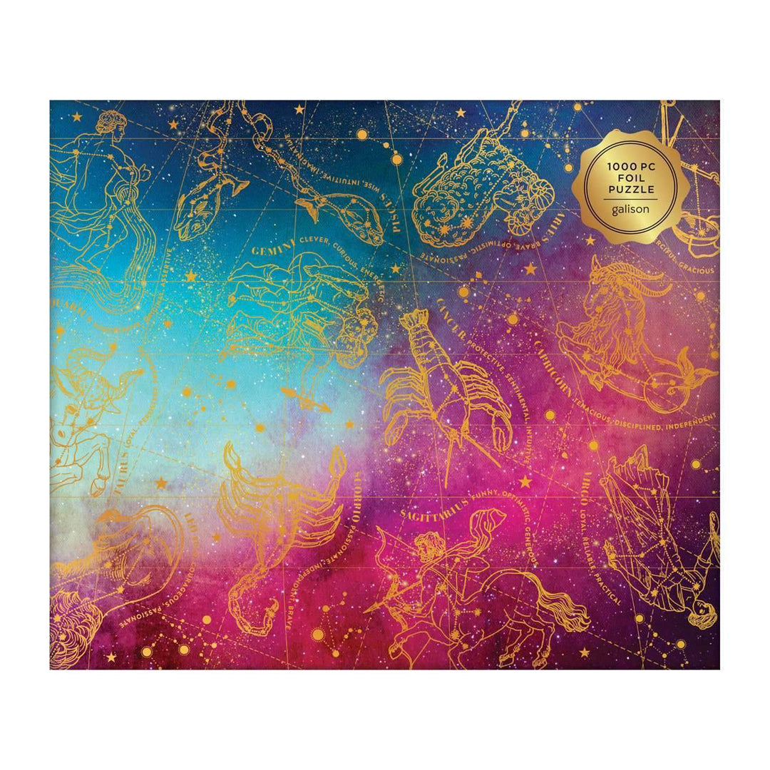 Cosmos Astrology 1000 Piece Foil Puzzle Foil Puzzles Galison 