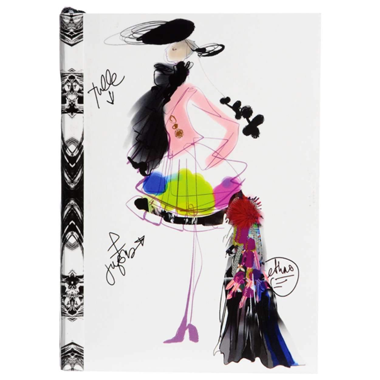 Pencil sketch of a girl in a dress. Generative AI. Fashion design concept.  Stock Illustration | Adobe Stock