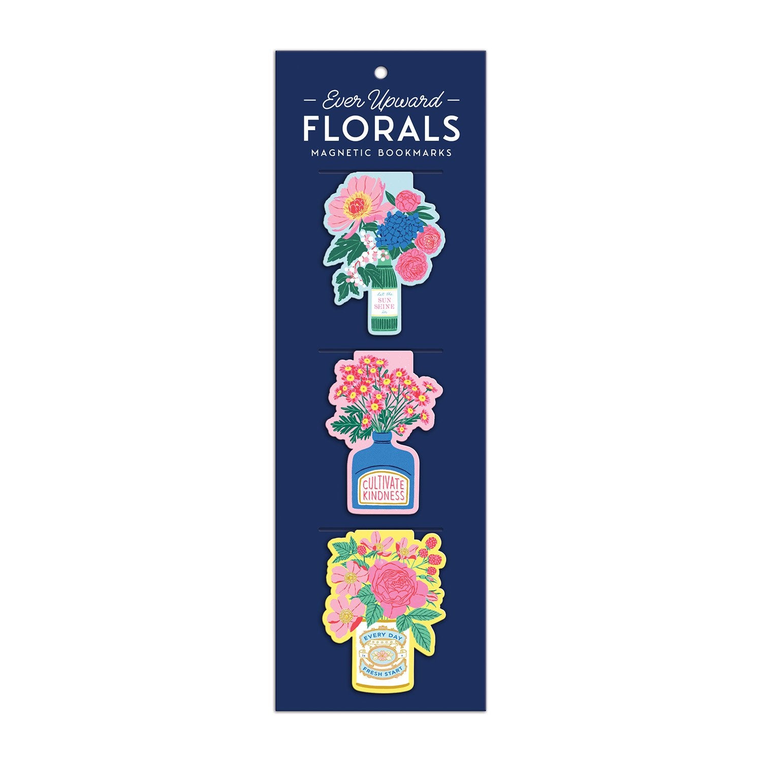 Pink Floral Paper Clip Bookmark - Sunny Belle