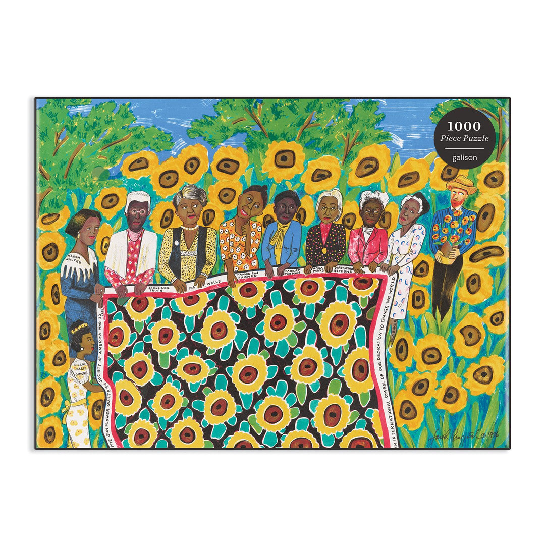 Faith Ringgold The Sunflower Quilting Bee at Arles 1000 Piece Jigsaw Puzzle 1000 Piece Puzzles Faith Ringgold 